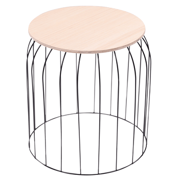 Odkladacie stolíky RENA čierna/prírodná, 3 ks 2