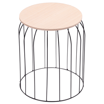 Odkladacie stolíky RENA čierna/prírodná, 3 ks 3