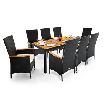 Záhradná zostava REO čierna/hnedá 2