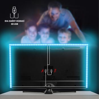 LED RGB páska RETLUX RLS 102 čierna, 2x 50 cm 23