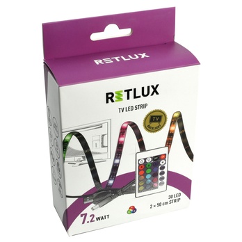 LED RGB páska RETLUX RLS 102 čierna, 2x 50 cm 29