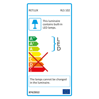 LED RGB páska RETLUX RLS 102 čierna, 2x 50 cm 30