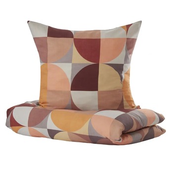 Posteľná bielizeň RETRO oranžová, 80x80 a 135x200 cm 1