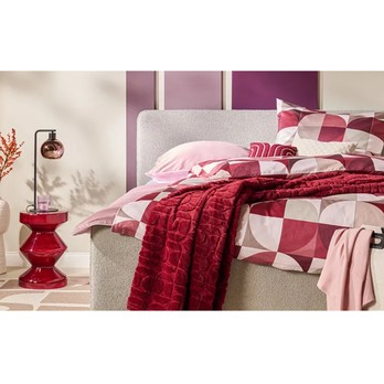 Posteľná bielizeň RETRO vínová, 80x80 a 135x200 cm 1