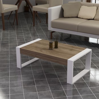 Konferenčný stolík RETRO orech/biela 1