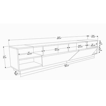 TV komoda  RHODES biela 4
