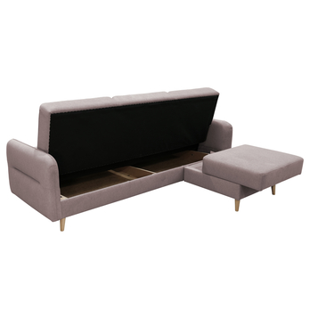 Sedacia súprava RHONDA pravá, svetlosivá 2