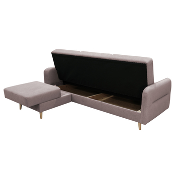 Sedacia súprava RHONDA ľavá, svetlosivá 2