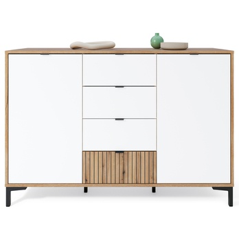 Komoda RICKO K05 dub evoke/alpská biela 3