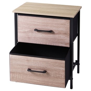 Odkladací stolík RICKY prírodná/čierna 2