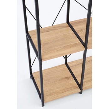 Regál RIG 19 dub sonoma/čierna 2