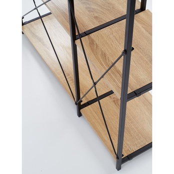 Regál RIG 19 dub sonoma/čierna 4