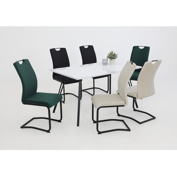 Jedálenská stolička RIGA II S tmavozelená, sada 4 ks 1