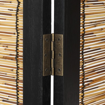 Paraván RIKA čierna/bambus 9