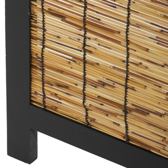 Paraván RIKA čierna/bambus 10