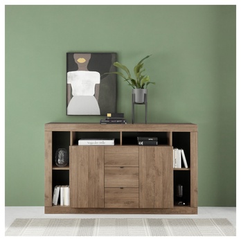 Komoda  RIMINI 6 tmavý dub 1