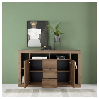 Komoda  RIMINI 6 tmavý dub 2