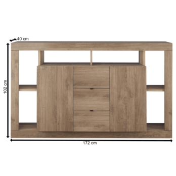 Komoda  RIMINI 6 tmavý dub 4