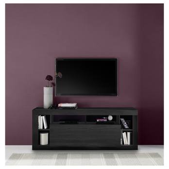 TV komoda  RIMINI 7 čierna popolavá 1