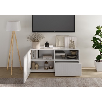 TV komoda RIO 7 biela lesklá 4