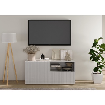 TV komoda RIO 7 biela lesklá 1