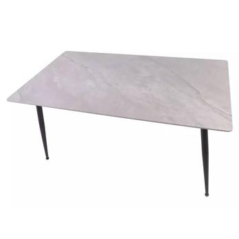 Jedálenský stôl RION 3 sivá lesklá/čierna, šírka 130 cm 2