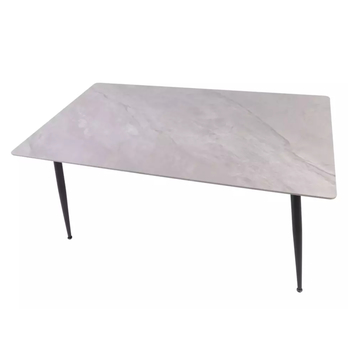 Jedálenský stôl RION 3 sivá lesklá/čierna, šírka 160 cm 2