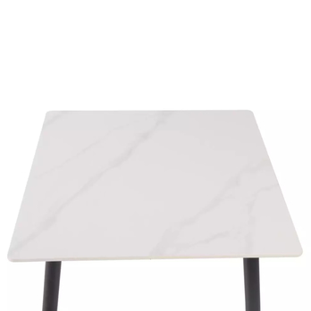Jedálenský stôl RION biela/čierna, šírka 80 cm 3