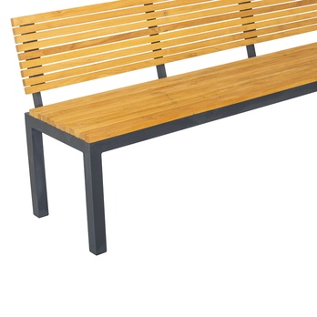 Lavica RIPPER antracitová/prírodná, šírka 146 cm 2