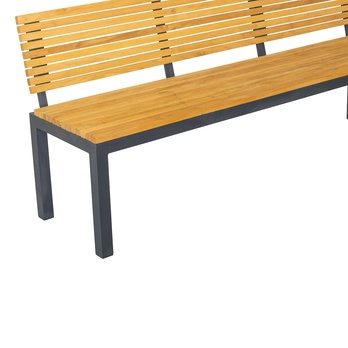 Lavica RIPPER antracitová/prírodná, šírka 180 cm 3