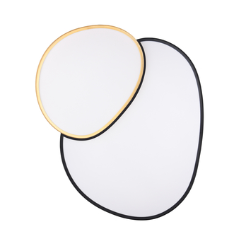 Stropné LED svietidlo RISE čierna/zlatá, šírka 77 cm 2