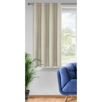 Záves RITA 2 tmavobéžová, 140x175 cm 1