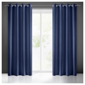 Záves RITA tmavomodrá 2