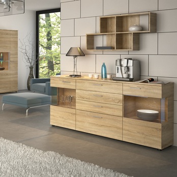 Komoda RIVA dub sonoma, šírka 180 cm 1