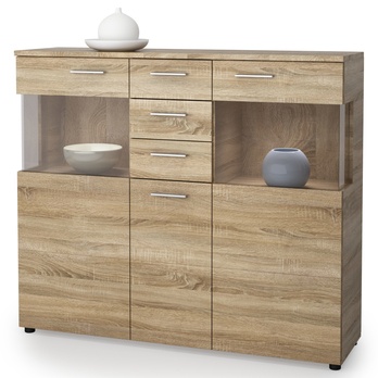Komoda RIVA dub sonoma, šírka 138 cm 3