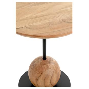 Prístavný stolík RIVERA akácia/čierna, výška 45 cm 3