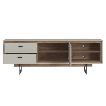 TV stolík RIVERO RIVF01 sivá/dub tmavý 2