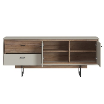 TV stolík RIVERO RIVF02 sivá/dub tmavý 2