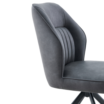 Jedálenská stolička RIZZIA antracitová 6