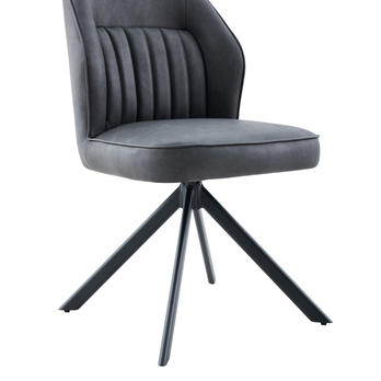 Jedálenská stolička RIZZIA antracitová 8