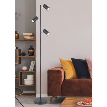 Stojacia lampa ROBBY 6 matná čierna 1