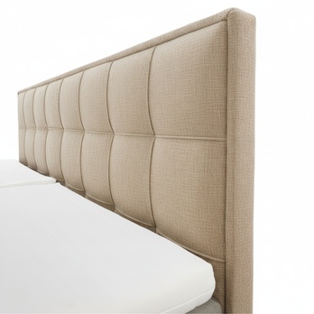 Polohovacia posteľ s matracom a topperom ROBIRAM béžová, 160x200 cm 4