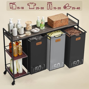 Kôš na bielizeň ROBUST 2 čierna 2