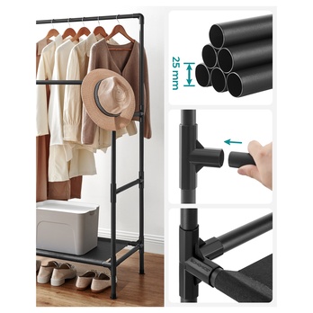 Stojan na šaty ROLL čierna 2