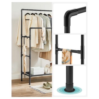 Stojan na šaty ROLL čierna 3