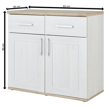 Komoda ROMANCE 36-012 smrekovec/dub sanremo 9