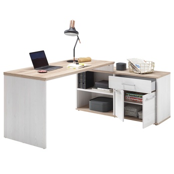 Písací stôl ROMANCE 39-015 smrekovec/dub sanremo, šírka 140 cm 1
