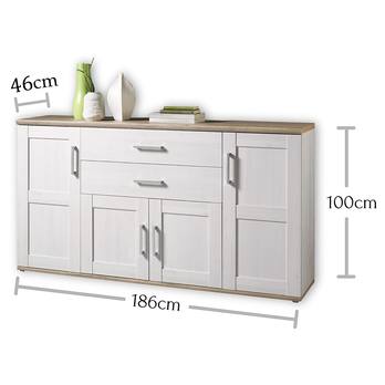 Komoda  ROMANCE 44-012 smrekovec/dub sanremo 10