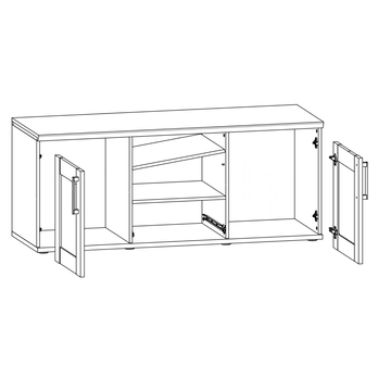 TV stolík  ROMANCE 45-014 smrekovec/dub sanremo 2