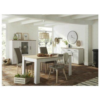 Jedálenský stôl  ROMANCE 83-015 smrekovec/dub sanremo 1